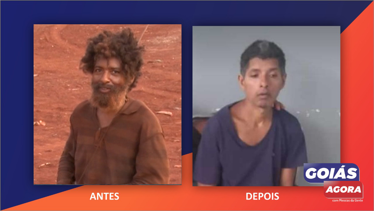 Família do homem que mora em buraco é encontrada