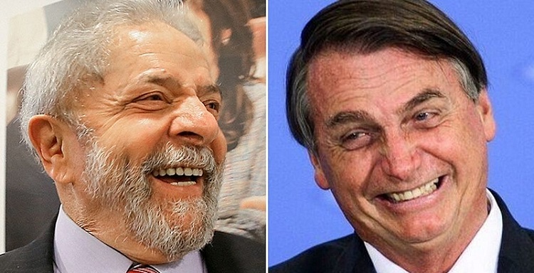 Pesquisa: Lula lidera com 45% seguido por Bolsonaro com 31%