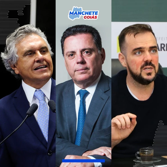 Caiado tem 37,1%, Marconi, 14,1% e Mendanha, 13%, mostra pesquisa Serpes para Governo do Estado