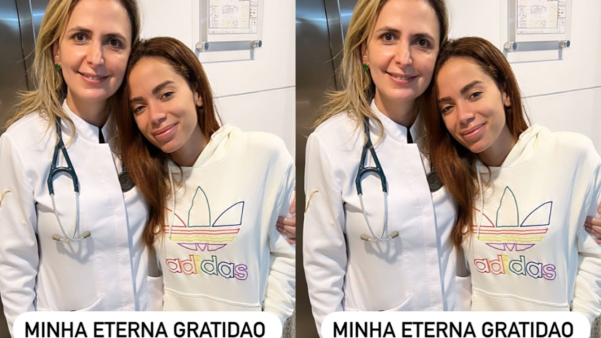 Médica que repeliu Bolsonaro cuida de Anitta em hospital