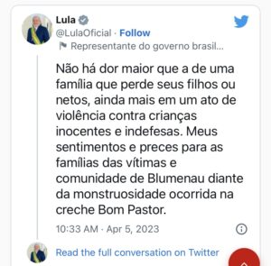 Twitter do presidente, Lula