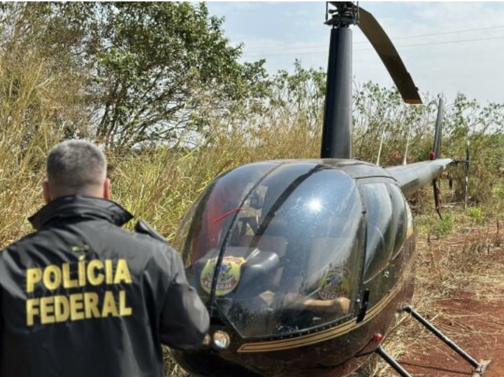 PF apreende mais um helicóptero da “organização criminosa” de Anicuns