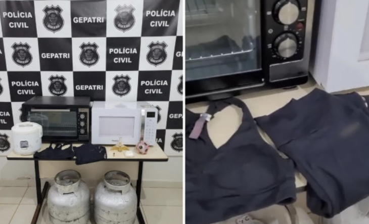 Homem “rouba” casa da vizinha e “amiga” é presa usando roupas da vítima