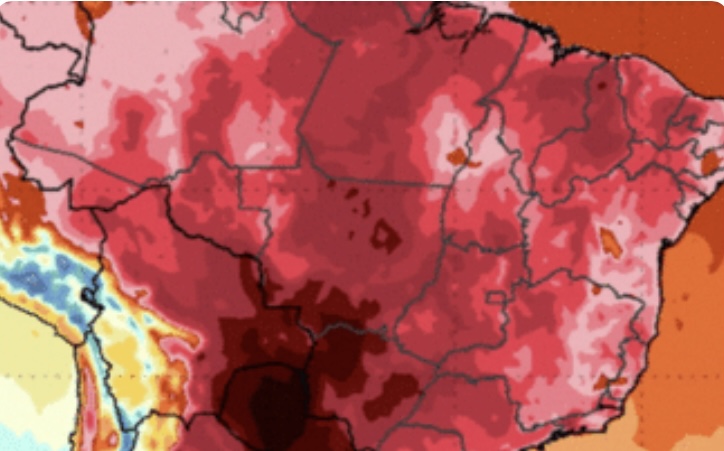 Goiás está entre estados em que as temperaturas serão mais altas nos próximos dias