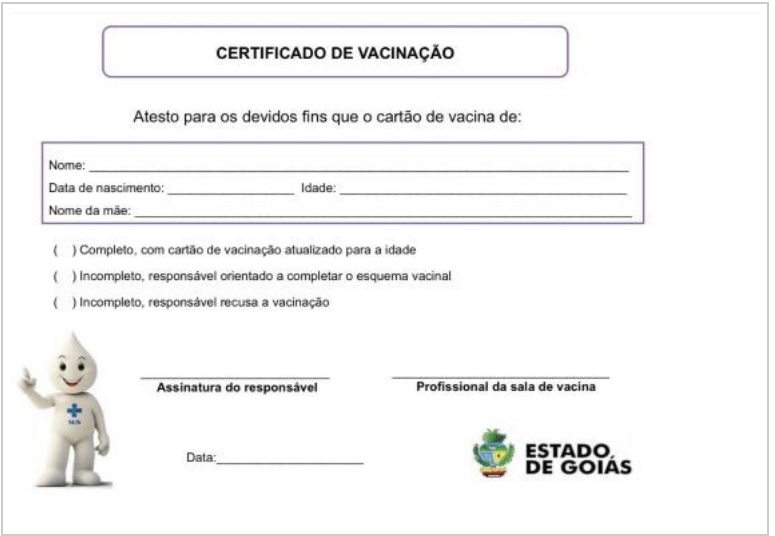 Certificado de vacinação terá que ser apresentado no momento da matrícula nas escolas; confira como emitir