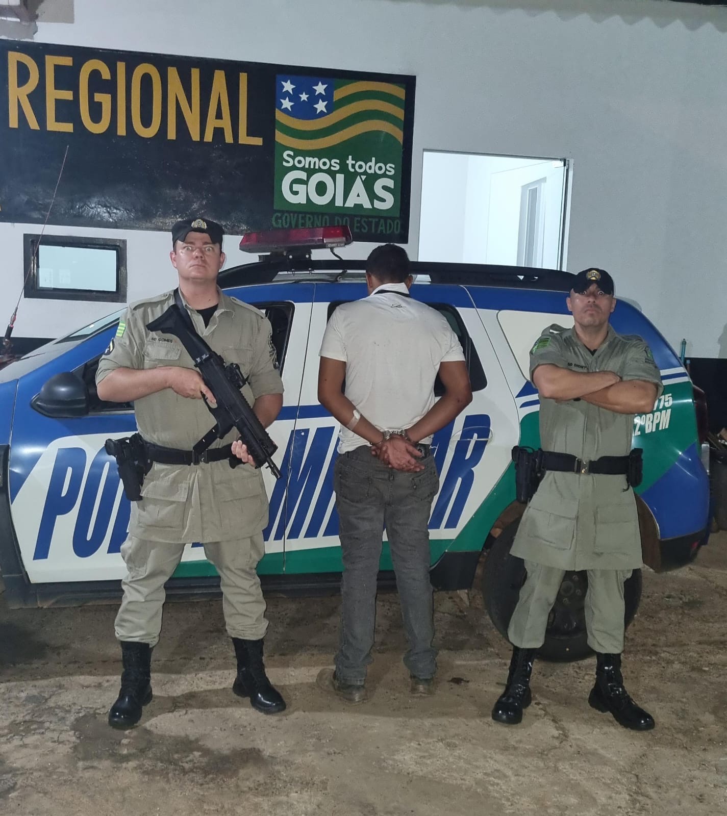 Polícia militar de Iporá em ação prende suspeito de abusar sexualmente de idosa