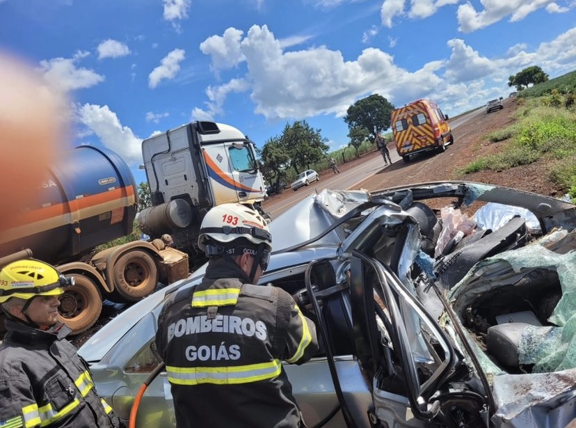 Acidente na (GO) 206, deixa três vítimas fatais